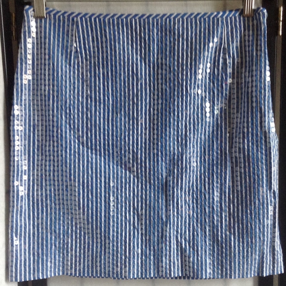 NWT Michael Kors Women's Size 8 Blue & White Skirt